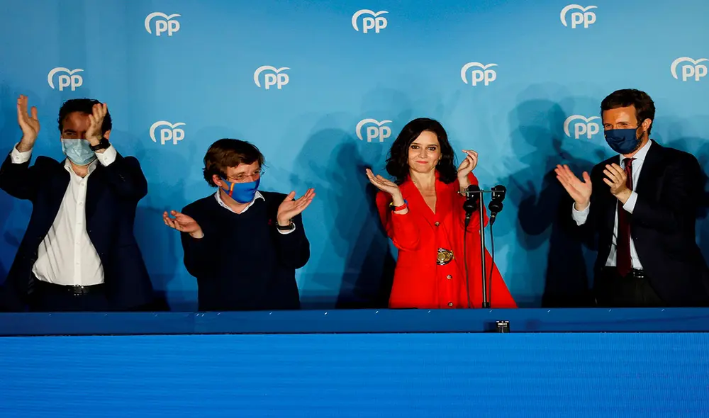 La presidenta de la Comunidad de Madrid y candidata por el Partido Popular a la reelección, Isabel Díaz Ayuso, aseveró que la jornada electoral del martes se repetirá en toda España. Foto: EFE La presidenta de la Comunidad de Madrid y candidata por el Partido Popular a la reelección, Isabel Díaz Ayuso, aseveró que la jornada electoral del martes se repetirá en toda España. Foto: EFE