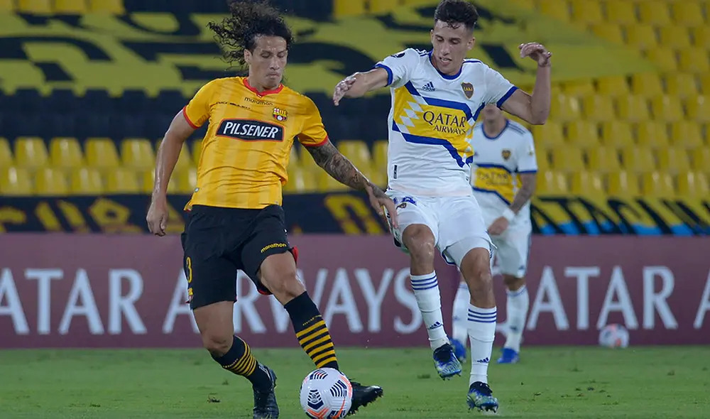 Boca Juniors recibe a Barcelona SC en La Bombonera. Foto: AFP