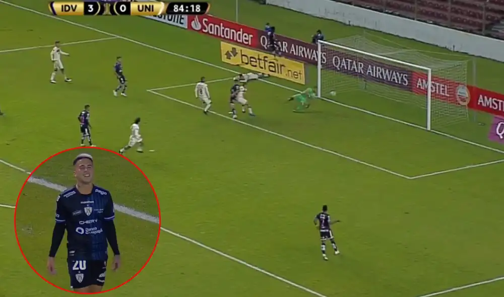 Ortiz es el goleador de Independiente del Valle en esta Copa con cuatro tantos. Foto: captura de video/ESPN