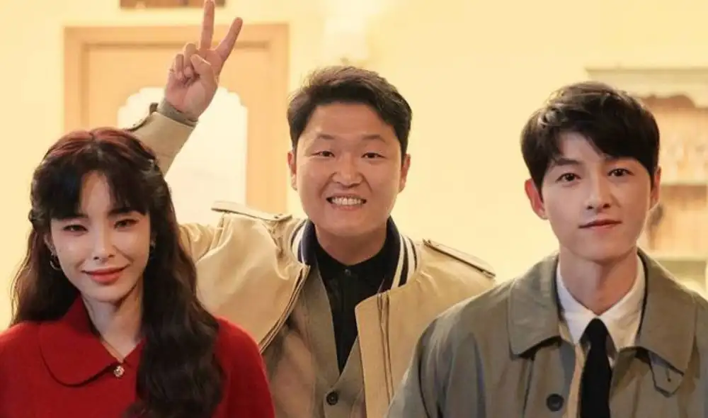 Imagen de la colaboración de Song Joong Ki y Heize, liberada por PSY. Foto: Instagram/@24psy42