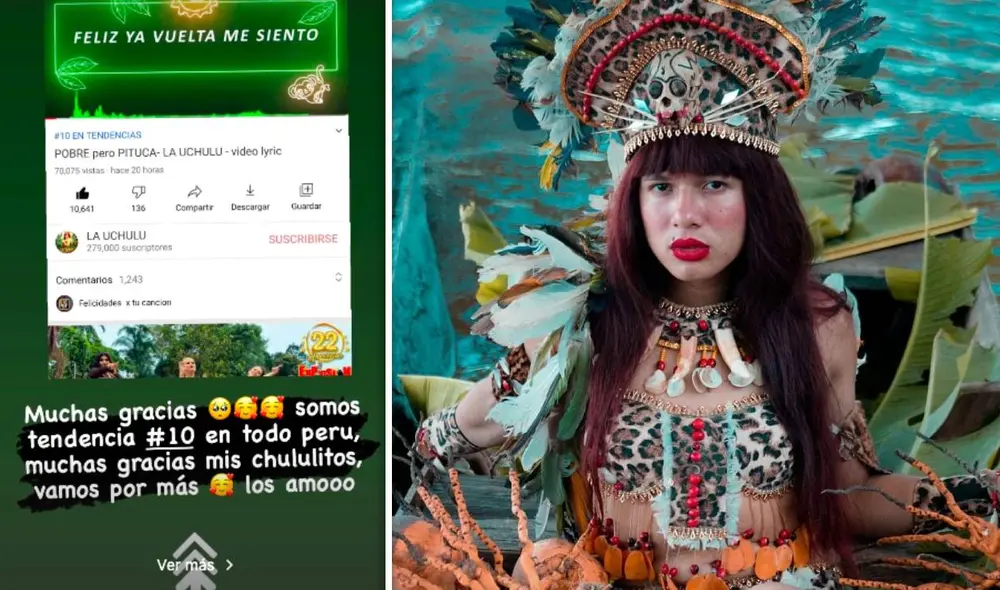 El nuevo video de La Uchulú acumuló más de 80.000 reproducciones en 24 horas. Foto: composición Instagram El nuevo video de La Uchulú acumuló más de 80.000 reproducciones en 24 horas. Foto: composición Instagram