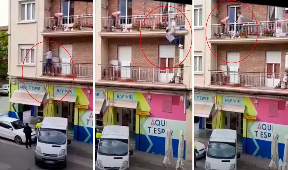 El joven arriesgó su vida para rescatar a una mujer de 80 años. Foto: captura de YouTube
