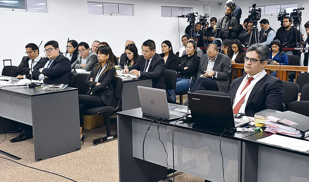 Sustentación. El fiscal Pérez pidió las más severas penas para la cúpula de Fuerza Popular. Foto: Poder Judicial Sustentación. El fiscal Pérez pidió las más severas penas para la cúpula de Fuerza Popular. Foto: Poder Judicial