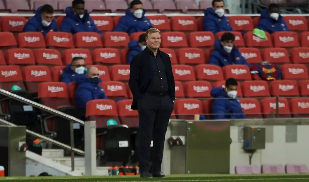 Ronald Koeman podría ganar LaLiga en su primera temporada como entrenador del Barcelona. Foto: EFE/Alejandro García Ronald Koeman podría ganar LaLiga en su primera temporada como entrenador del Barcelona. Foto: EFE/Alejandro García