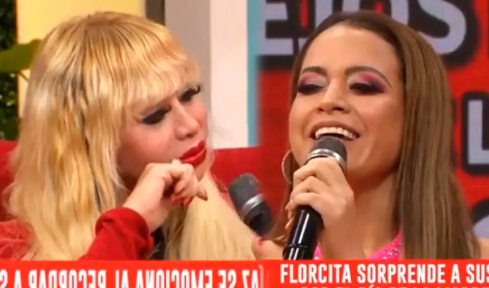 Flor Polo le agradeció a Susy Díaz por su apoyo incondicional. Foto: captura América TV