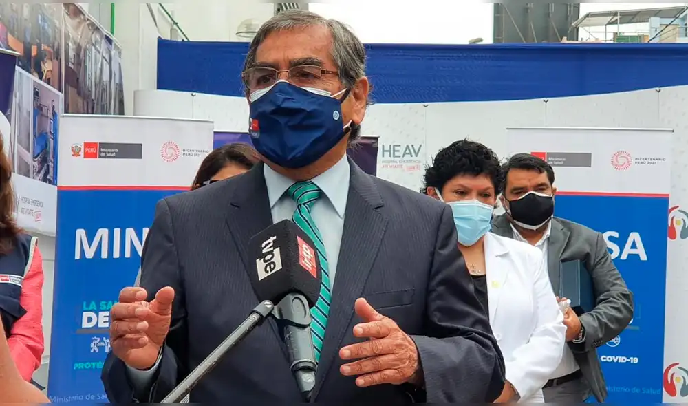 Ministro de Salud instó a la ciudadanía a vacunarse en fechas programadas. Foto: Maria Pia Ponce / URPI -LR Ministro de Salud instó a la ciudadanía a vacunarse en fechas programadas. Foto: Maria Pia Ponce / URPI -LR