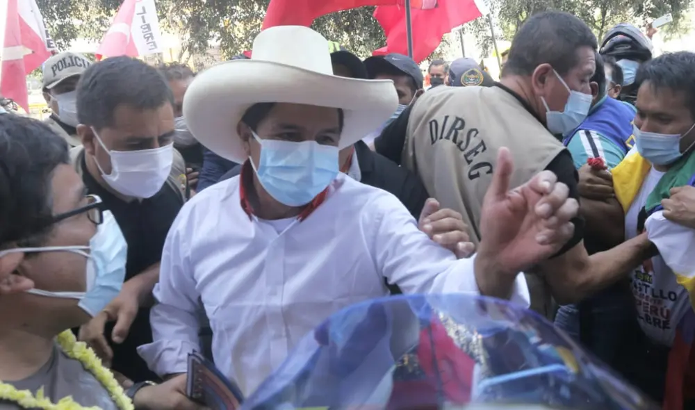 Pedro Castillo fue el candidato más votado en primera vuelta. Foto: Carlos Félix/La República