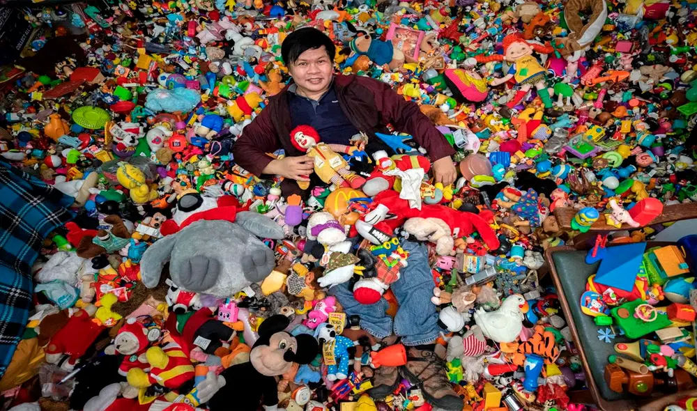 Percival Lugue inició su colección de juguetes cuando era muy pequeño. Foto: captura de Facebook Percival Lugue inició su colección de juguetes cuando era muy pequeño. Foto: captura de Facebook