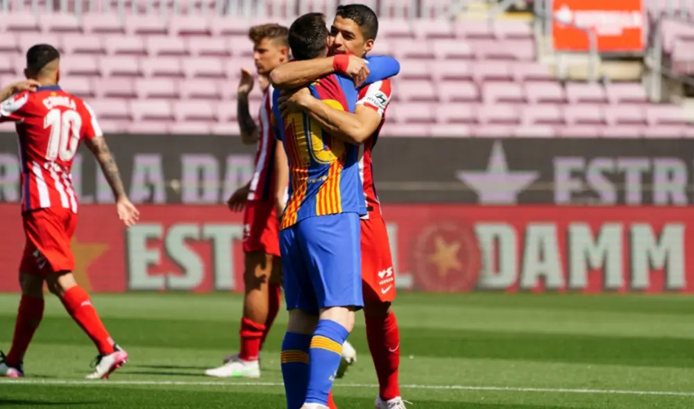 Messi y Suárez son los goleadores del Barcelona y Atlético de Madrid en LaLiga, respectivamente. Foto: LaLiga Messi y Suárez son los goleadores del Barcelona y Atlético de Madrid en LaLiga, respectivamente. Foto: LaLiga