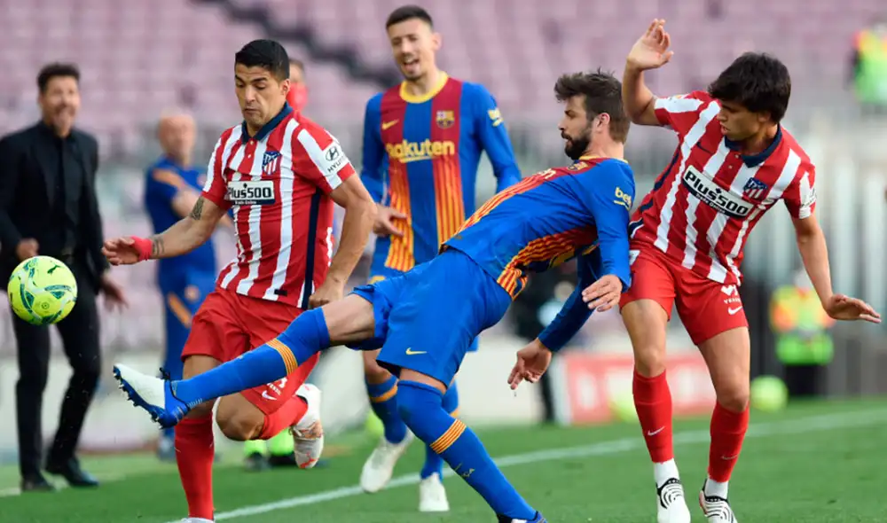 Barcelona y Atlético Madrid igualaron a cero por la fecha 35 de LaLiga Santander. Foto: AFP Barcelona y Atlético Madrid igualaron a cero por la fecha 35 de LaLiga Santander. Foto: AFP