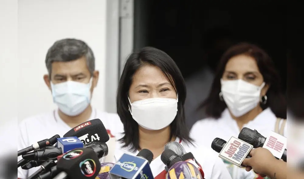 Keiko Fujimori también dijo que fiscal José Domingo Pérez intenta "partir la campaña electoral". Foto: Antonio Melgarejo/La República Keiko Fujimori también dijo que fiscal José Domingo Pérez intenta "partir la campaña electoral". Foto: Antonio Melgarejo/La República