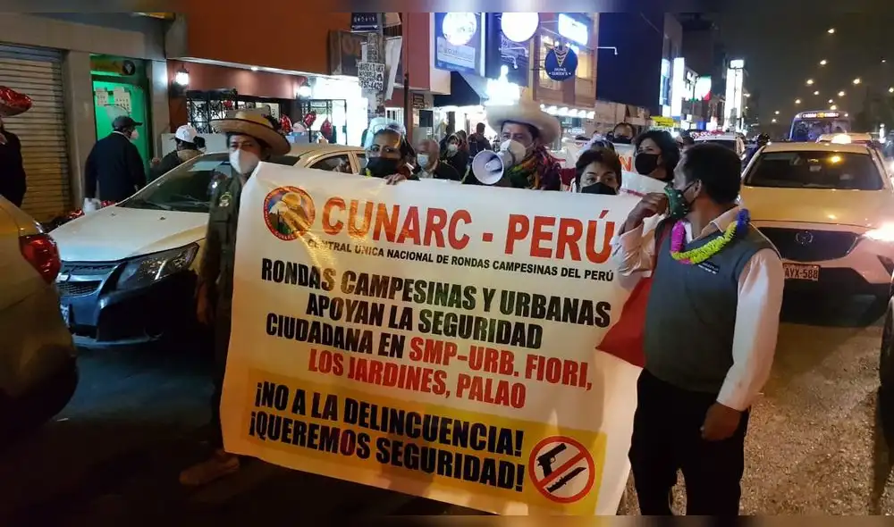 Vecinos marcharon con rondas campesinas para detener ola de asaltos. Foto: Deysi Portuguez/URPI-LR