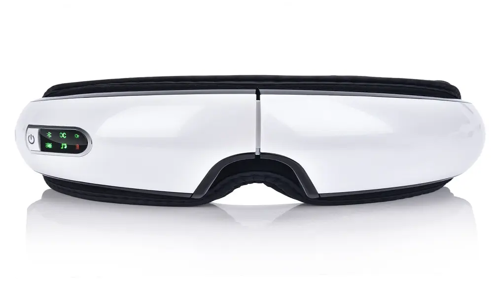 Las gafas de masaje nos ayudan a relajar la tensión ocular, estimulan la musculación facial y alivian la hinchazón de los párpados. Foto: Alibaba