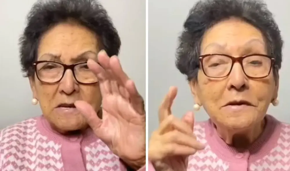 La abuela Norma pide que eviten reunirse para no exponerse al contagio del coronavirus. Foto: captura de Facebook