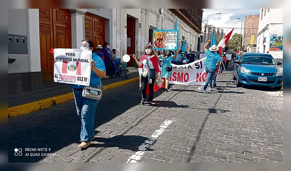 En Arequipa marcharon en rechazo a Pedro Castillo | Elecciones | La ...