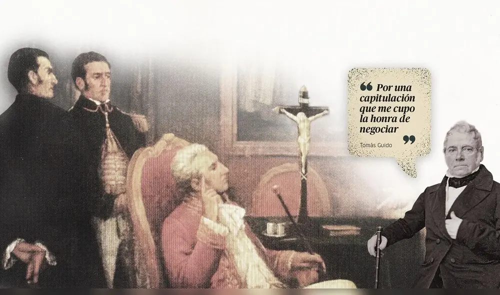 RETRATO HISTÓRICO.
El argentino Tomás Guido vivió lo
suficiente como para ser fotografiado.
Hombre de confianza de San Martín,
participó en las negociaciones con el
español Abreu para encontrar una
salida pacífica a la guerra.