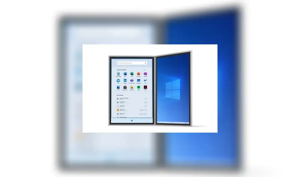 Windows 10X es una versión ligera del sistema operativo de escritorio de Microsoft. Foto: Microsoft