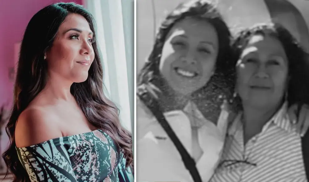 La conductora de América Televisión homenajeó a su familiar de manera virtual con un video que difundió en su cuenta oficial de Instagram. Foto: composición Instagram