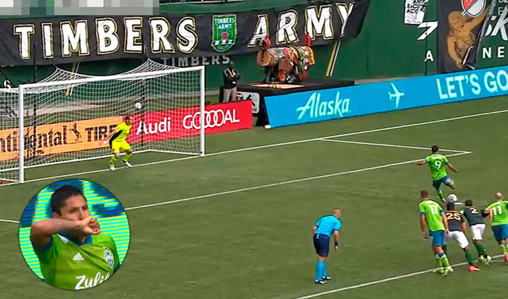 Raúl Ruidíaz marcó el primer gol del Seattle Sounders sobre Portland Timbers. Foto: MLS Raúl Ruidíaz marcó el primer gol del Seattle Sounders sobre Portland Timbers. Foto: MLS