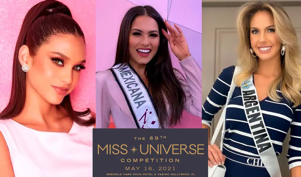 Janick Maceta, de Perú, Andrea Meza, de México, y Alina Akselrad, de Argentina, son tres de las candidatas en Miss Universo 2021. Foto: composición/Instagram