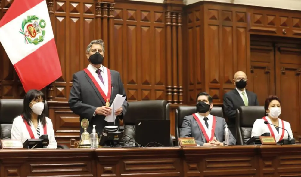 Sagasti asumió la presidencia de la República el último 16 de noviembre. Foto: Congreso Sagasti asumió la presidencia de la República el último 16 de noviembre. Foto: Congreso