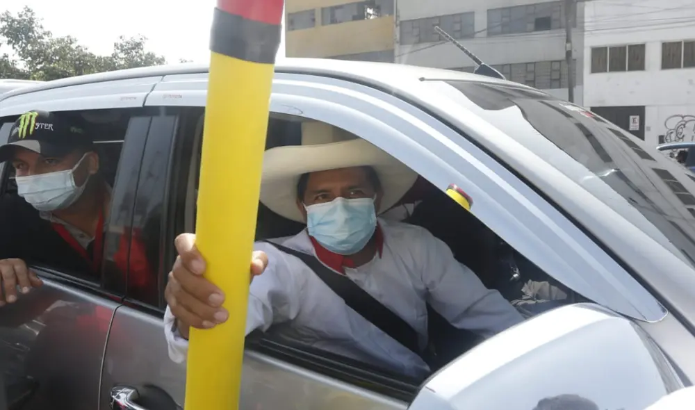 Pedro Castillo lidera las últimas encuestas, pero su contendora Keiko Fujimori ha logrado acortar la distancia Foto: Carlos Félix/ Grupo La Republica