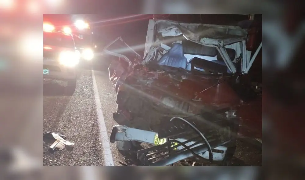 Copiloto falleció y chofer resultó herido en el accidente. Foto: cortesía radio Ke Buena Copiloto falleció y chofer resultó herido en el accidente. Foto: cortesía radio Ke Buena
