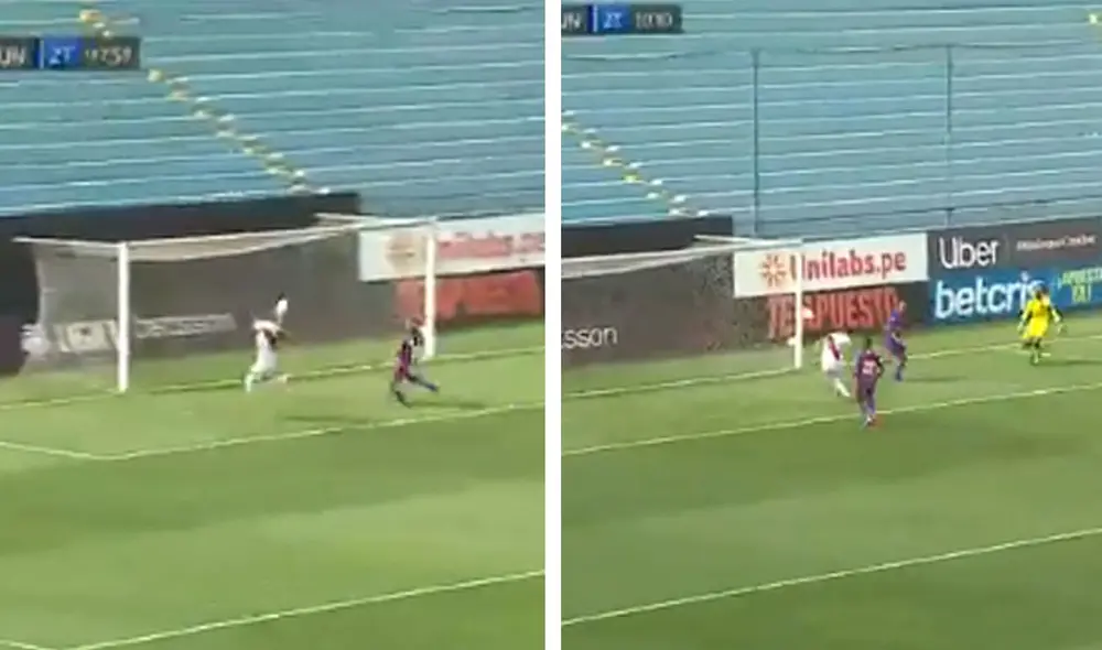 Alexis Cossio tuvo en sus pies el segundo de Deportivo Municipal. Foto: Gol Perú. Alexis Cossio tuvo en sus pies el segundo de Deportivo Municipal. Foto: Gol Perú.