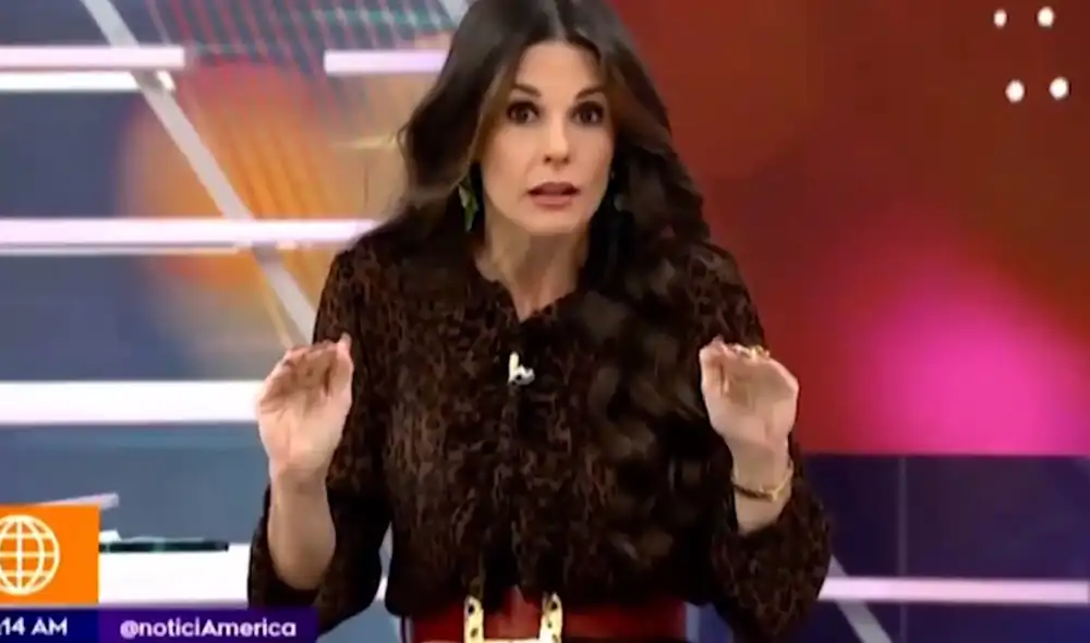 Rebeca Escribens se pronuncia sobre vacunación a famosos en Estados Unidos. Foto: captura de América TV