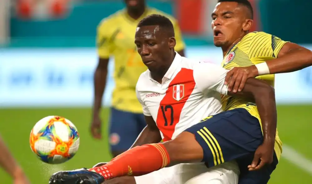 Perú cayó 1-0 ante Colombia en su último enfrentamiento en 2019. Foto: EFE Perú cayó 1-0 ante Colombia en su último enfrentamiento en 2019. Foto: EFE