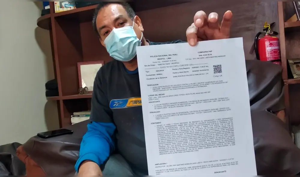 Hombre pide ayuda para poder recuperar su dinero. Foto: Jessica Merino/URPI -LR