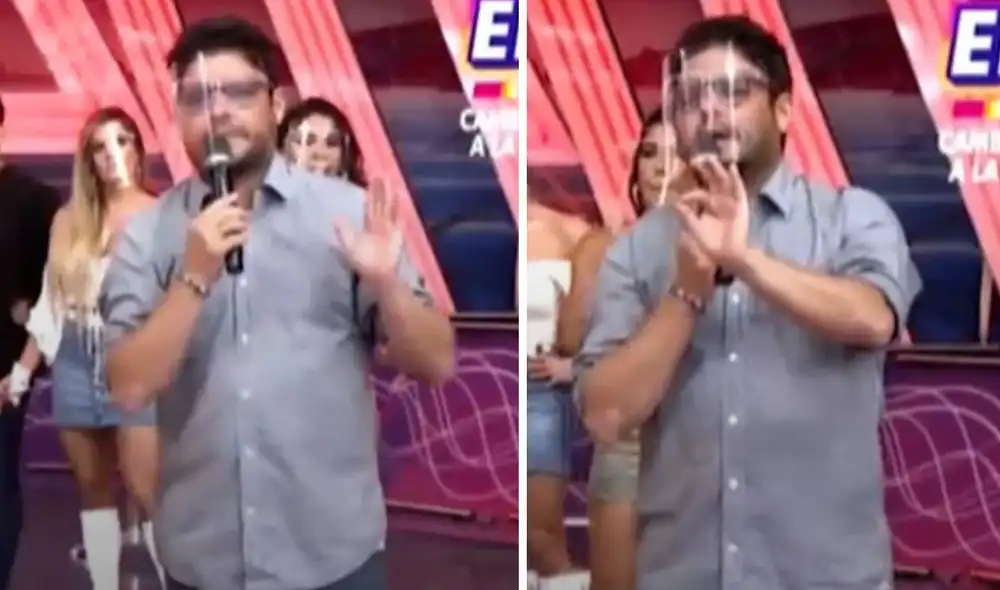 El conductor del programa exigió respeto tras una broma del 'Tribunal de EEG'. Foto: captura de América TV El conductor del programa exigió respeto tras una broma del 'Tribunal de EEG'. Foto: captura de América TV