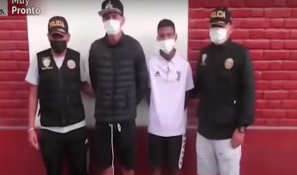 Los Cogoteros de Unanue fueron detenidos gracias a una rápida intervención del Grupo Terna de la Policía Nacional. Foto: captura Panamericana Televisión