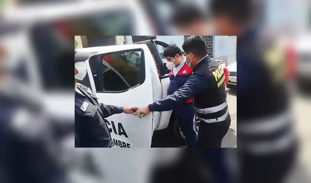 Sujeto fue capturado en inmueble de paciente con COVID-19. Foto: PNP