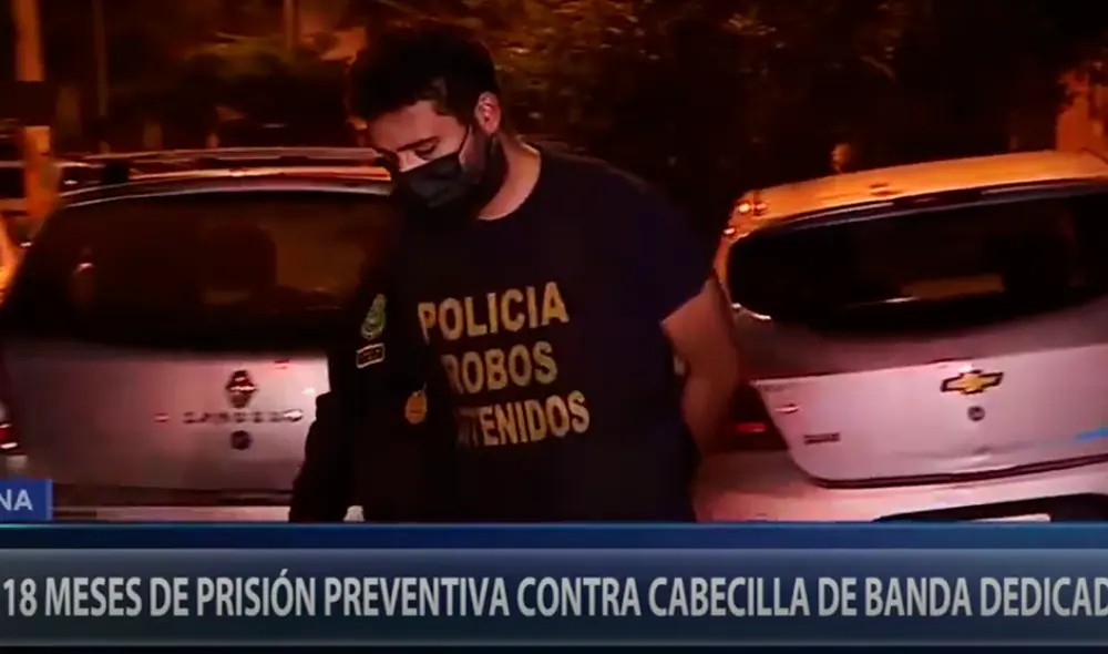Glen Parra, quien fue detenido la semana pasada, está vinculado al robo de 35.000 y 10.000 soles, respectivamente. Foto: captura Canal N