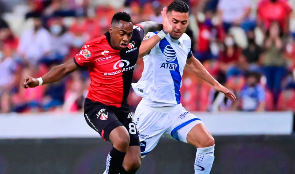 Atlas y Puebla igualan 0-0 por la ida de cuartos de la Liga MX 2021. Foto: La Afición Atlas y Puebla igualan 0-0 por la ida de cuartos de la Liga MX 2021. Foto: La Afición