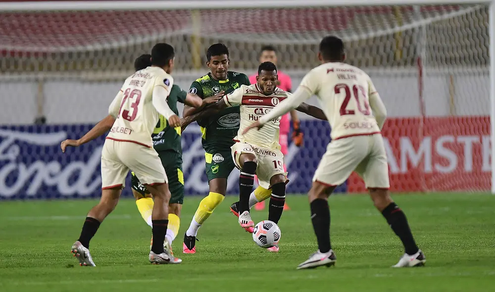 Universitario y Defensa y Justicia chocaron en la fecha 4 del Grupo A de la Copa Libertadores 2021. Foto: Conmebol Universitario y Defensa y Justicia chocaron en la fecha 4 del Grupo A de la Copa Libertadores 2021. Foto: Conmebol
