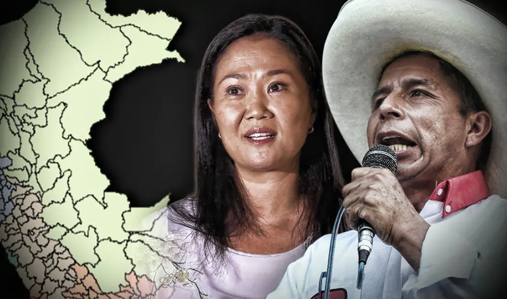 Fujimori y Castillo se enfrentarán en la segunda vuelta electoral el próximo 6 de junio. Foto: composición/ La República/ IEP