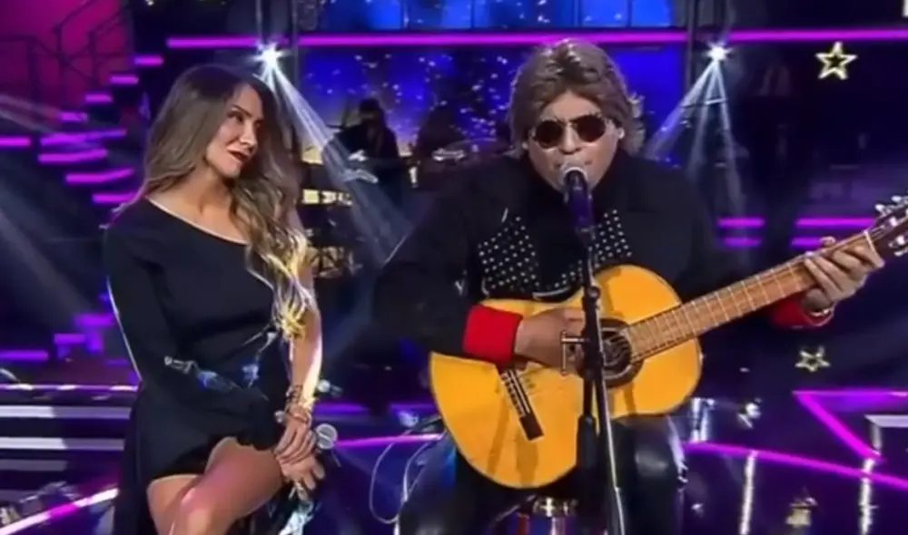 Imitador de José Feliciano interpreta "Para decir adiós" junto a Alejandra. Foto: captura de Chilevisión Imitador de José Feliciano interpreta "Para decir adiós" junto a Alejandra. Foto: captura de Chilevisión