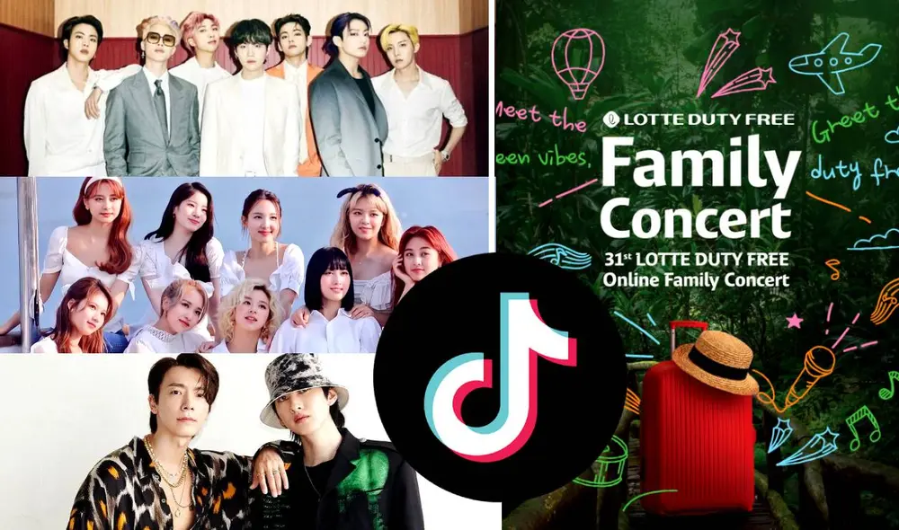 Conoce cómo ingresar tu código en TikTok para ver el 31st LDFFC. Foto: composición LR/SM/HYBE/JYP/LDF