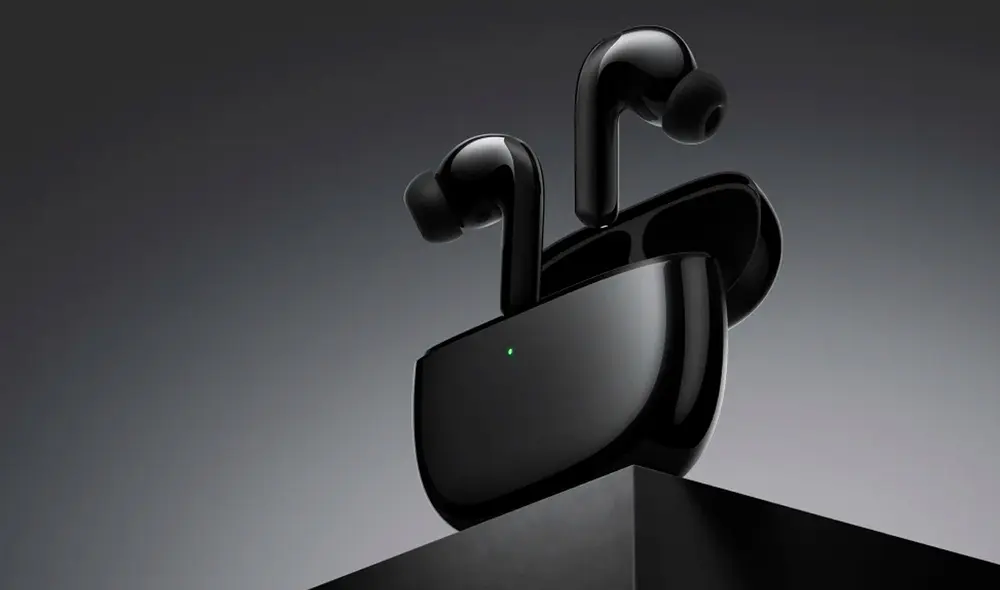 Los auriculares inalámbricos de Xiaomi, FlipBuds Pro, son compatibles con dispositivos móviles que tengan Bluetooth 5.2 y ofrecen hasta cinco horas de autonomía con la cancelación de ruido activa. Foto: Xiaomi