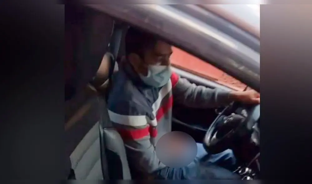 Cusco. Sujeto huyó apenas se dio cuenta de que agraviada lo grababa. Foto: captura video