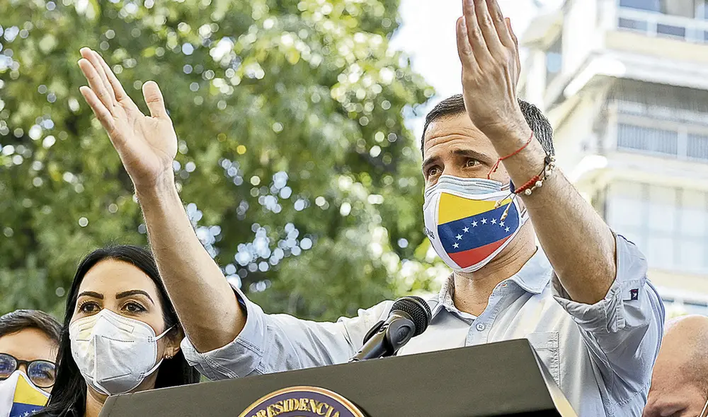 Observación. Guaidó planteó negociación con la supervisión de la comunidad internacional. Foto: AFP