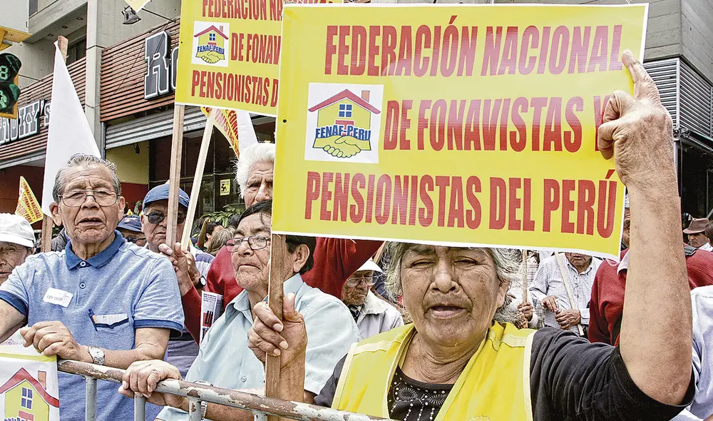 Fonavistas. Exaportantes del Fondo Nacional de Vivienda (Fonavi). Foto: La República