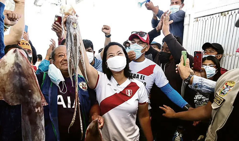 Campaña. Keiko Fujimori estuvo en Chimbote, pero tuvo que cancelar sus caravanas. Foto: Facebook