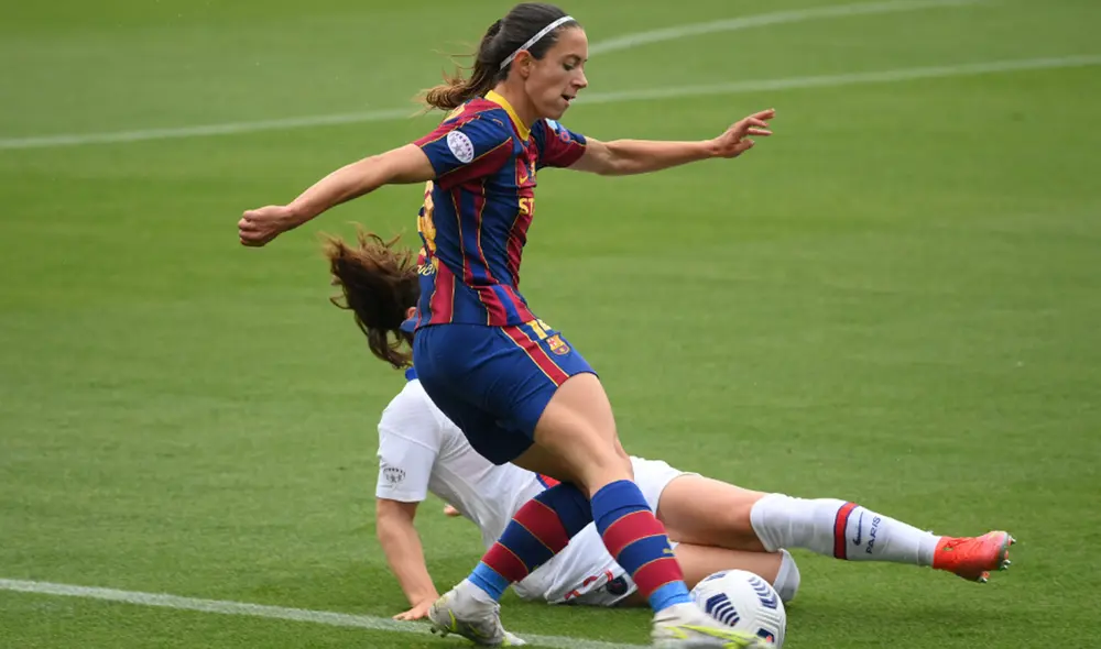 Aitana Bonmatí, de 23 años, juega su quinta temporada en el Barcelona. Foto: AFP