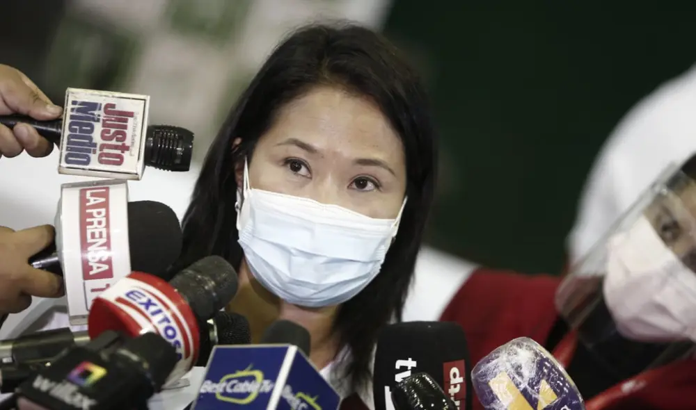Keiko Fujimori dio estas declaraciones luego de que el PPC formalizara el apoyo que le dio. Foto: Antonio Melgarejo/La República Keiko Fujimori dio estas declaraciones luego de que el PPC formalizara el apoyo que le dio. Foto: Antonio Melgarejo/La República