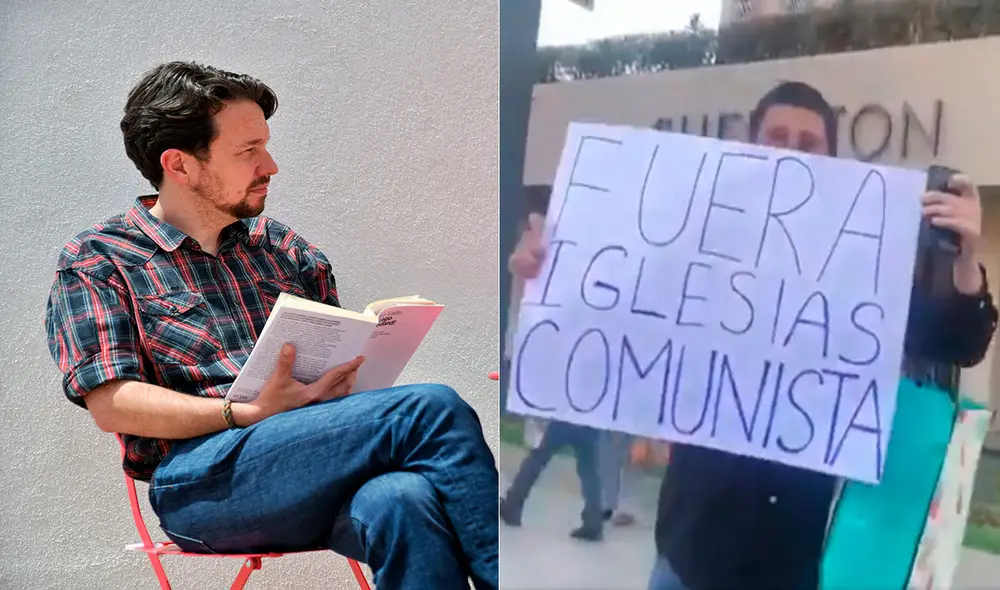 Pablo Iglesias reapareció esta semana tras su dimisión a Podemos. Sin su habitual coleta fue visto en España en medio de la desinformación que lo relacionaba con Pedro Castillo. Foto: composición de LR/AFP/Twitter Pablo Iglesias reapareció esta semana tras su dimisión a Podemos. Sin su habitual coleta fue visto en España en medio de la desinformación que lo relacionaba con Pedro Castillo. Foto: composición de LR/AFP/Twitter