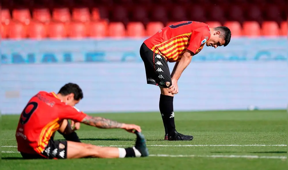 Gianluca Lapadula anotó en el empate entre Benevento y Crotone. Foto: EFE Gianluca Lapadula anotó en el empate entre Benevento y Crotone. Foto: EFE