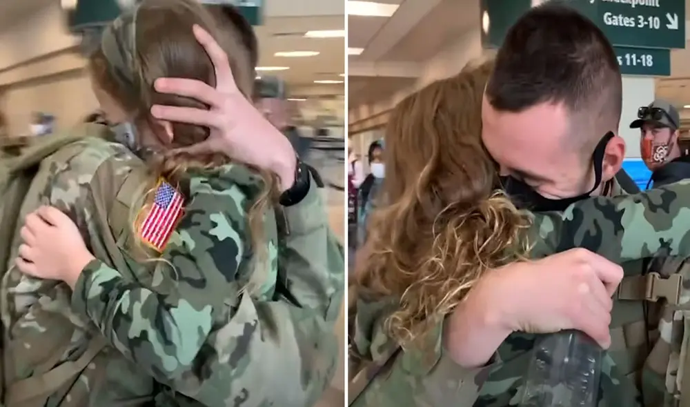 Las imágenes de este emotivo reencuentre se volvieron tendencia en las redes sociales. Foto: captura de YouTube Las imágenes de este emotivo reencuentre se volvieron tendencia en las redes sociales. Foto: captura de YouTube